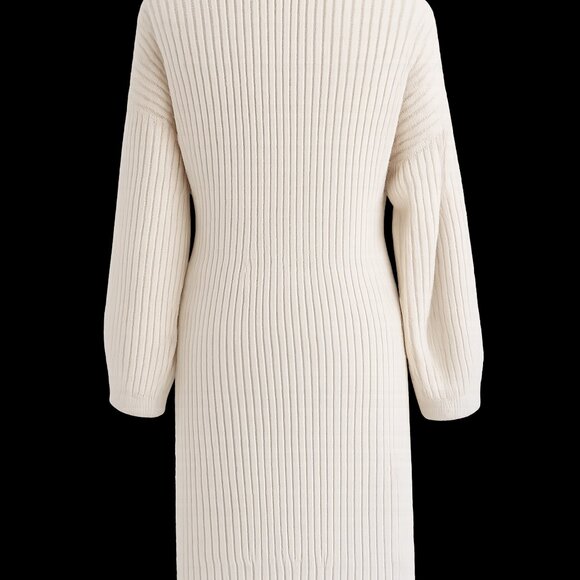 Barefoot Dreams CozyChic Ribbed Wrap Cardigan Robe Ivory Cream M - Picture 2 of 4